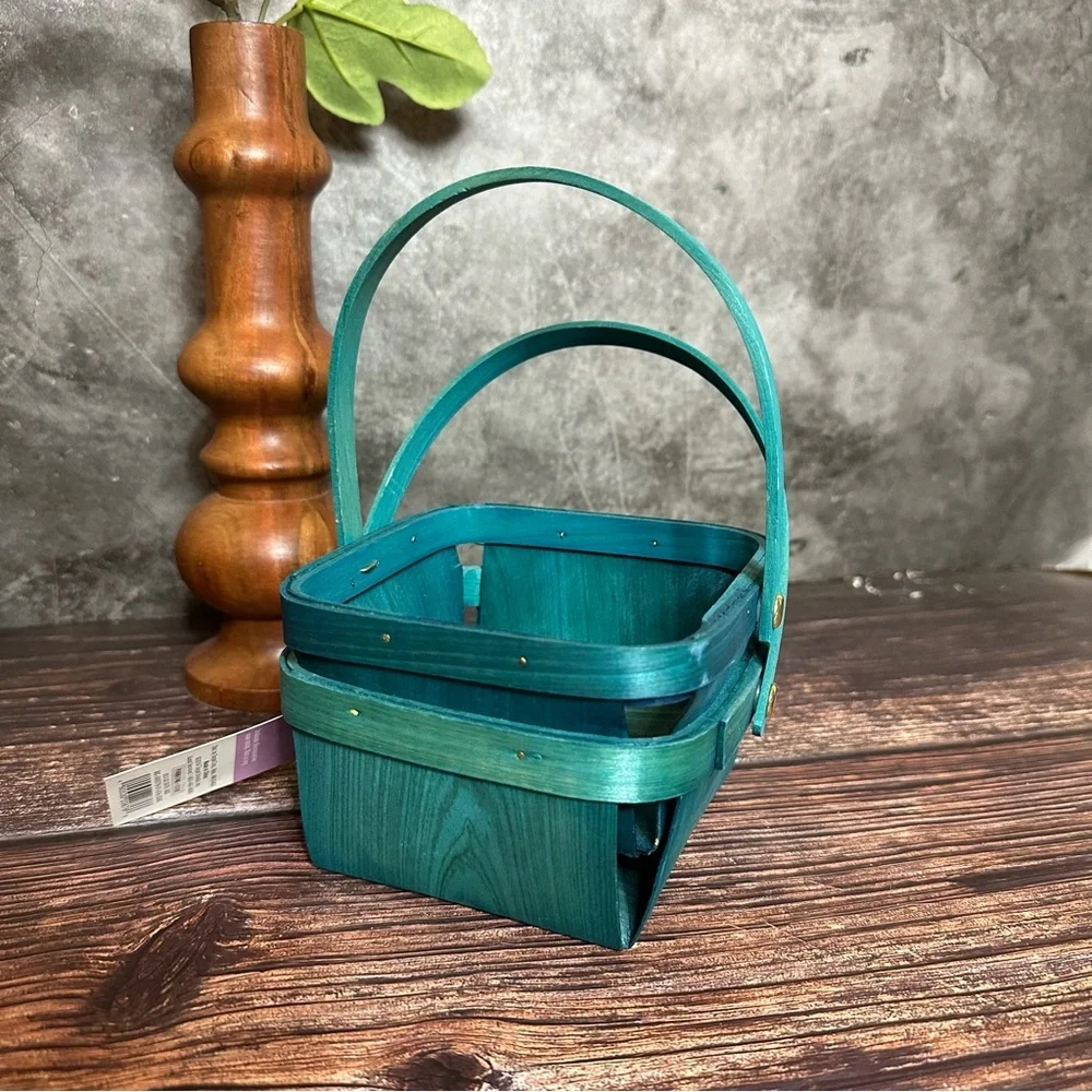Sprtiz Set of 3 MIni Wodden Baskets with Handle